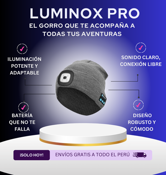 Luminox Pro - Gorro con tecnología Led y bluetooth