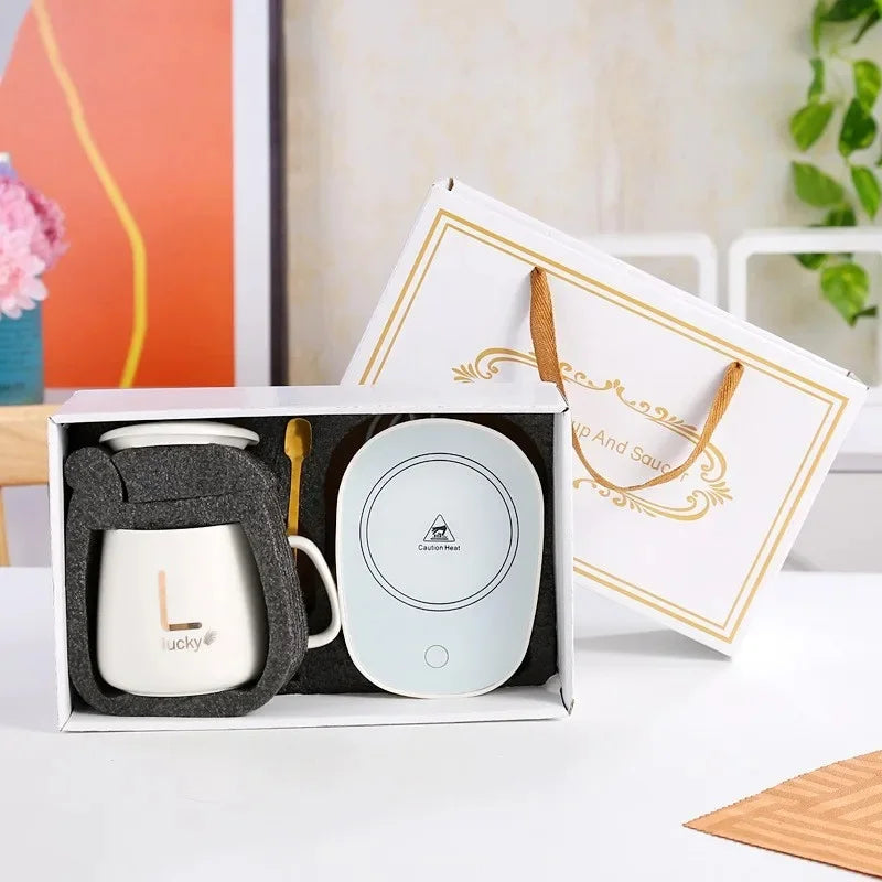 Set Golden Bliss - Taza con calentador eléctrico