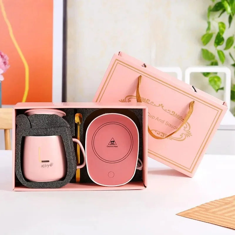 Set Golden Bliss - Taza con calentador eléctrico